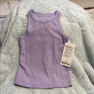 Lululemon Align Waist-Length Lavender Racerback Top size 2